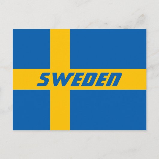 National Flag of Sweden Postkarte (Vorderseite)