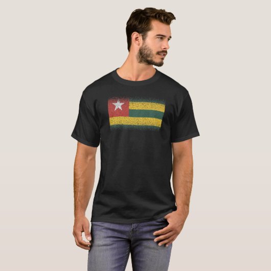 National Flag of Togo souvenir for men women T-Shirt (Vorne ganz)