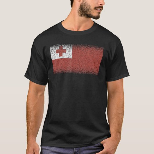 National Flag of Tonga souvenir for men women 1 T-Shirt (Vorderseite)