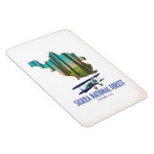 National forest California USA map Magnet (Rechte Seite)
