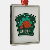National Forest Camping Black Hills Ornament Aus Metall (Rechts)