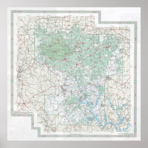 National Forest Map von Bankhead (2006) Poster
