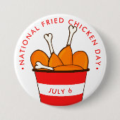 National Fried Chicken Day, Eimer der Beine Button (Vorderseite)