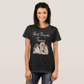 National Friendship Day Best Friends Forever Hunde T-Shirt (Vorne ganz)
