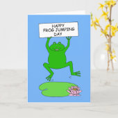 National Frog Jumping Day, 13. Mai Karte (Gelbe Blume)