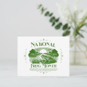 National Frog Month Postkarte (Stehend Vorderseite)