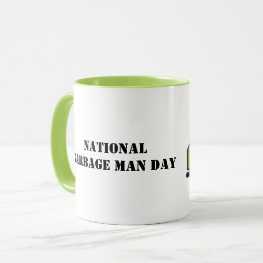 National Garbage Man Day Coffee Tasse Garbage Truc (Vorderseite Links)
