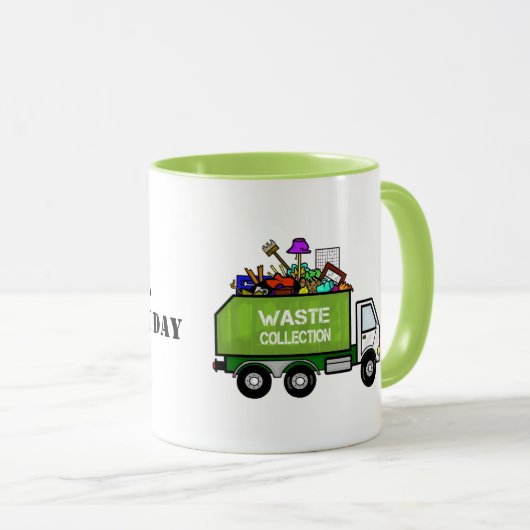 National Garbage Man Day Coffee Tasse Garbage Truc (VorderseiteRechts)