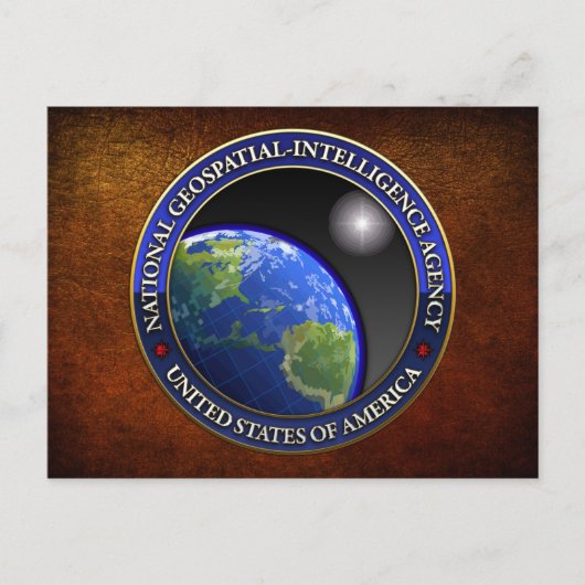National Geospatial-Intelligence Agency (NGA) Postkarte (Vorderseite)