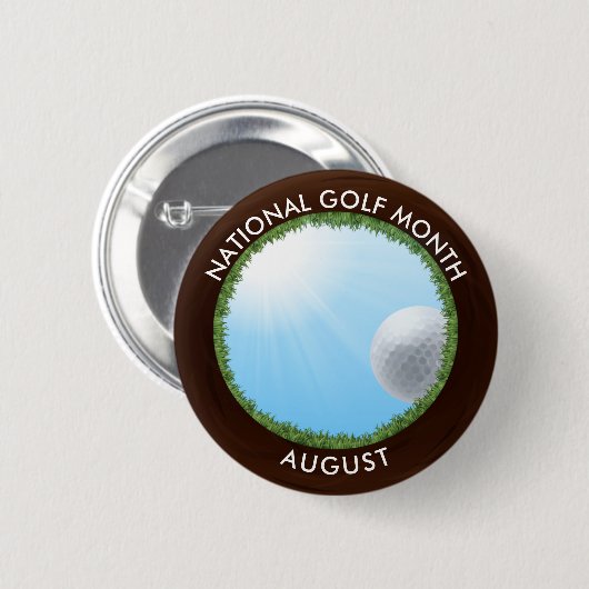 National Golf Month Button (Vorne & Hinten)
