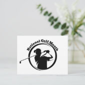National Golf Month Postkarte (Stehend Vorderseite)