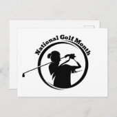National Golf Month Postkarte (Vorne/Hinten)