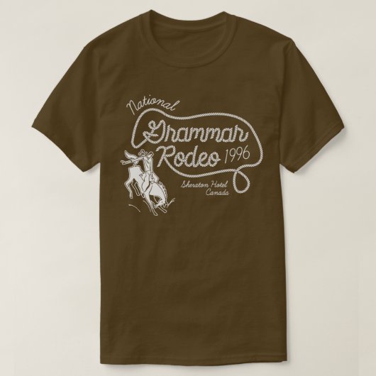 National Grammar Rodeo T-Shirt (Design vorne)