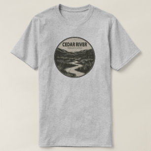 National Grassland Stream an der Cedar T-Shirt