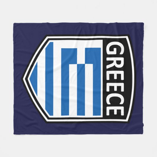National - Griechenland Fleecedecke (Vorderseite (Horizontal))
