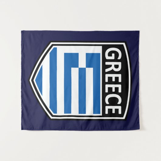 National - Griechenland Wandteppich (Vorderseite (Horizontal))