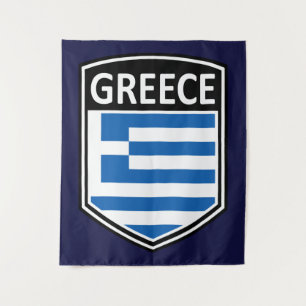 National - Griechenland Wandteppich