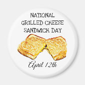 National Grilled Cheese Sandwich Day 12. April Magnet (Vorne)