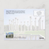 National Hauptstadt Columns, Washington DC Postkarte (Rückseite)