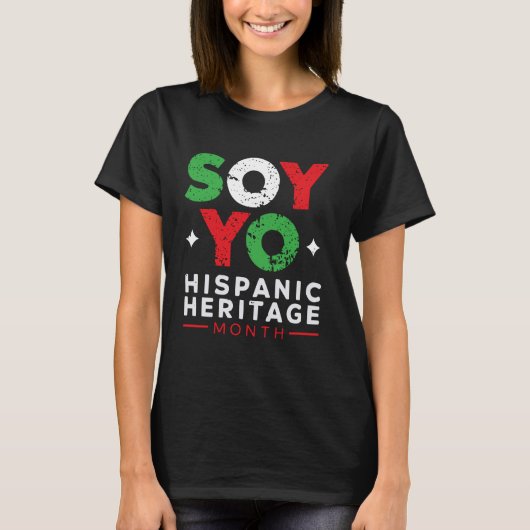 National Hispanic Heritage Afro Latina Lateinameri T-Shirt (Vorderseite)