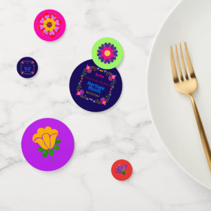 National Hispanic Heritage Geburtstag Buntes Flora Konfetti