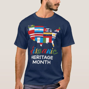 National Hispanic Heritage Monat Frau Latino Coun T-Shirt