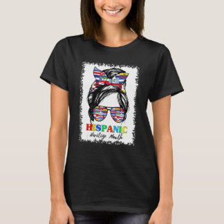 National Hispanic Heritage Monat Lateinische Flagg T-Shirt