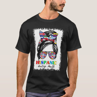 National Hispanic Heritage Monat Lateinische Flagg T-Shirt