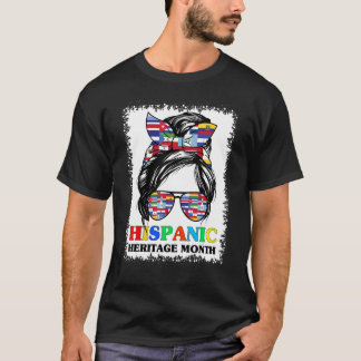 National Hispanic Heritage Monat Lateinische Flagg T-Shirt