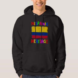 National Hispanic Heritage Monat Latino Kolumbien Hoodie