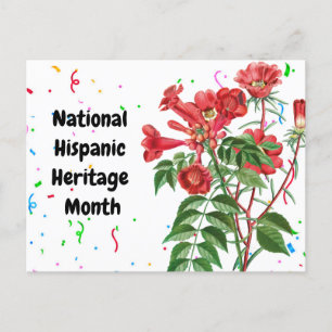National Hispanic Heritage Monat personnalisiert Postkarte