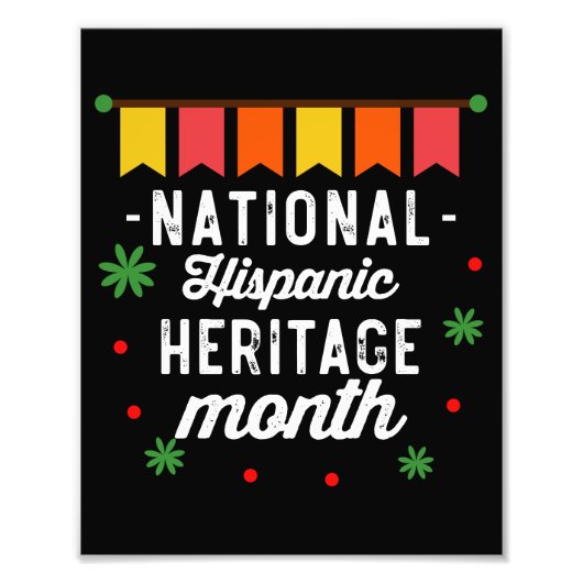 National Hispanic Heritage Monte Funny Gift Fotodruck (Vorne)