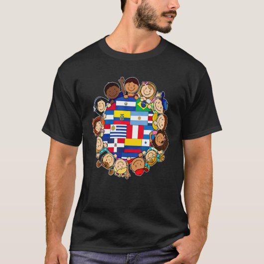 National Hispanic Heritage Month Boys Girls T-Shirt (Vorderseite)
