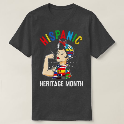 National Hispanic Heritage Month Celebration Latin T-Shirt (Design vorne)