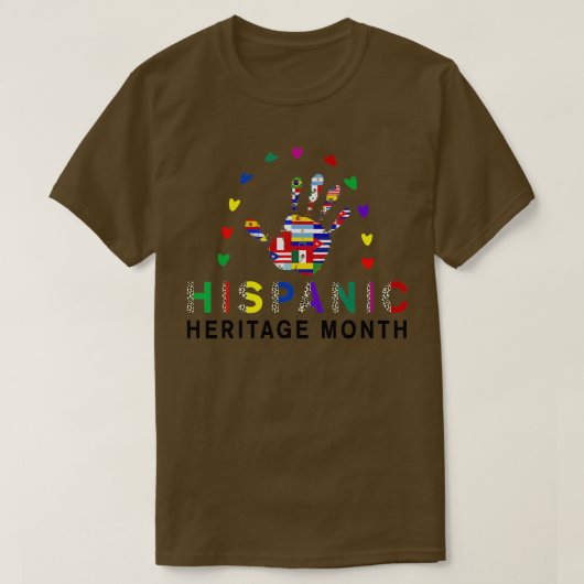 National Hispanic Heritage Month Celebration Latin T-Shirt (Design vorne)