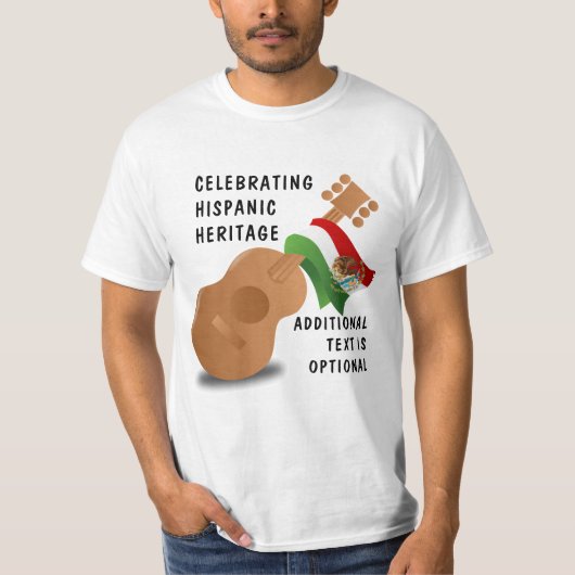 National Hispanic Heritage Month - Gitarre T-Shirt (Vorderseite)