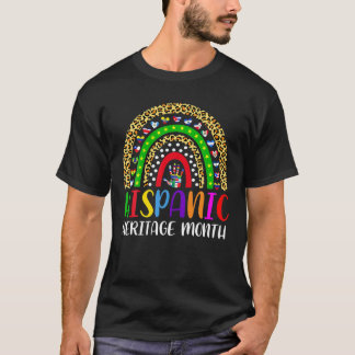 National Hispanic Heritage Month Rainbow Alle Graf T-Shirt