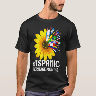 National Hispanic Heritage Month Sonnenblumen Coun T-Shirt