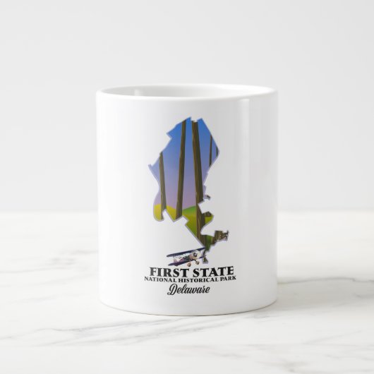 National Historical Park Delaware (erster Staat) Jumbo-Tasse (Vorderseite)