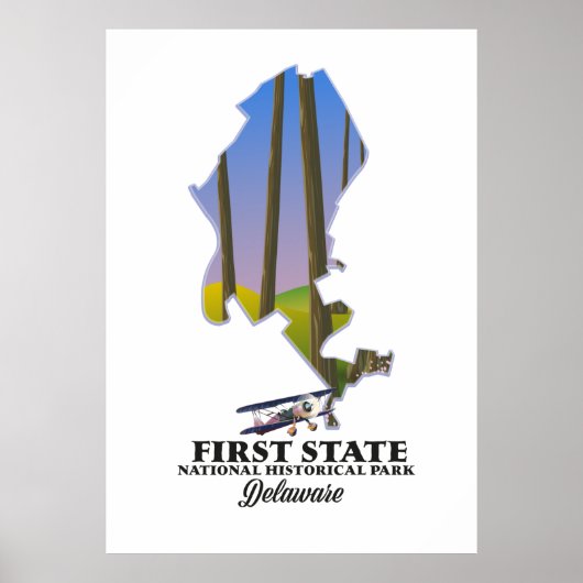 National Historical Park Delaware (erster Staat) Poster (Vorne)