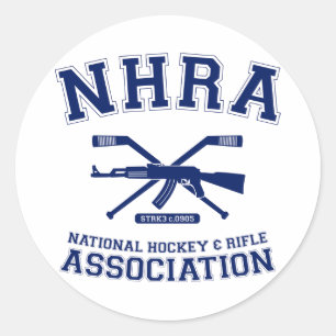 National Hockey and Rifle Association Runder Aufkleber