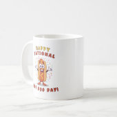 National Hot Dog Day Kaffeetasse Weiß (Vorderseite Links)