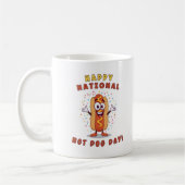 National Hot Dog Day Kaffeetasse Weiß (Links)