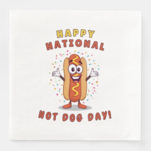 National Hot Dog Day Papiertücher Serviette