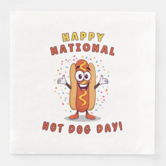 National Hot Dog Day Papiertücher Serviette