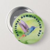 National Hummingbird Day Button (Vorne & Hinten)