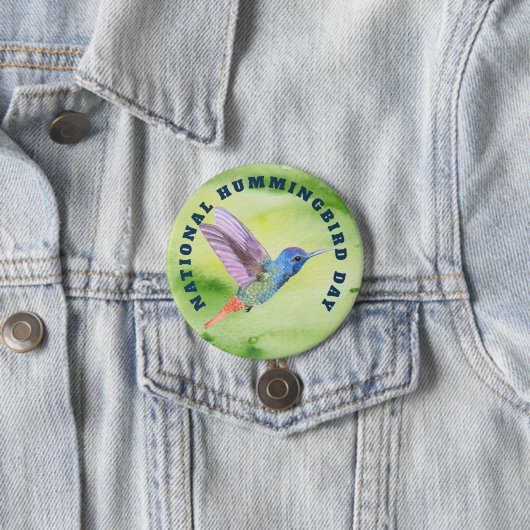 National Hummingbird Day Button (Beispiel)