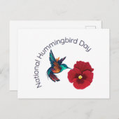 National Hummingbird Day Postkarte (Vorne/Hinten)