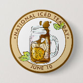 National Iced Tee Day Button (Vorderseite)