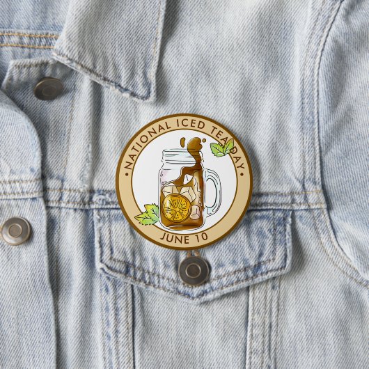 National Iced Tee Day Button (Beispiel)